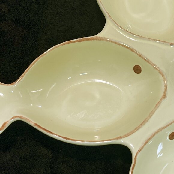 Coastline Imports Fishy Fish Stoneware Dish - Picture 5 of 6